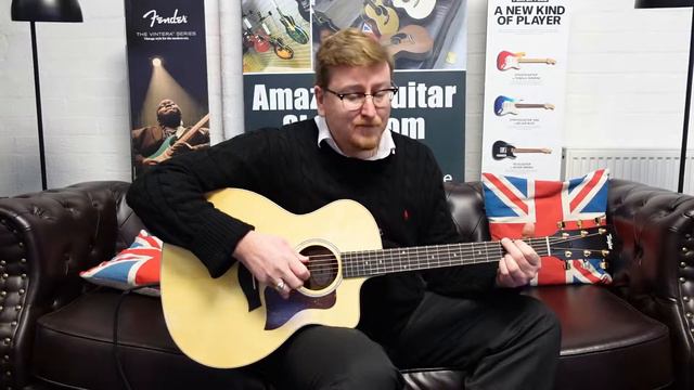 Taylor 214ce-K Deluxe Grand Auditorium Koa | Rimmers Music - Demonstration Of Tones And Talk Throug