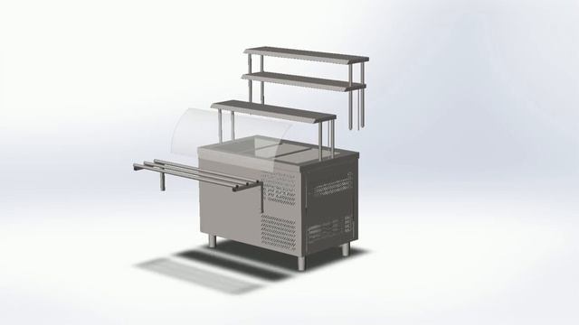 Мармиты и прилавки охлаждаемые Orest с дополнительными элементами.