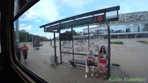 Поездка в трамвае Tatra T3(SU) по маршруту №23 по городу Екатеринбург .