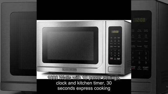 BLACK+DECKER EM036AB14 Digital Microwave Oven with Turntable Push-Button Door смотреть онлайн