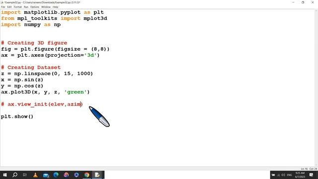 Matplotlib#32 How to Animate 3D Graph كيفية تحريك الرسم البياني ثلاثي الأبعاد смотреть онлайн