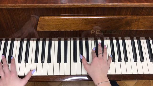 Как играть на фоно Ты погасила  свечи ..❤️