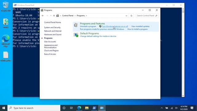 Windows 10 Upgrade Windows Subsystem for Linux 1 to WSL 2 смотреть онлайн