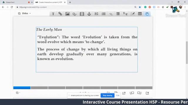 Interactive Course Presentation H5P смотреть онлайн