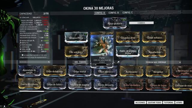 [LFDR] PERFECT BUILDS | Okina | SIN formas | Warframe Español смотреть онлайн