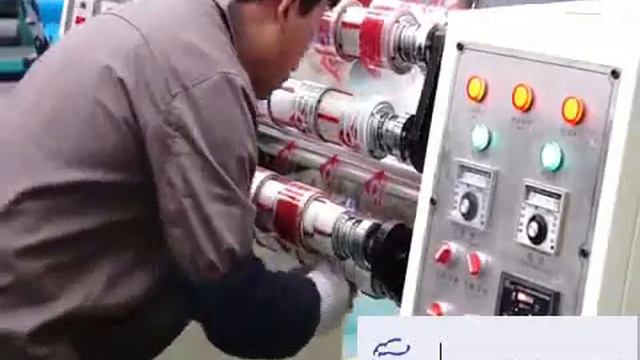 Линия перемотки и нарезки Скотча с Логотипом #оборудование #переработка #производство #бизнес смотреть онлайн