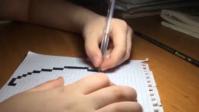 Рисуем керамбит по клеточкам смотреть онлайн