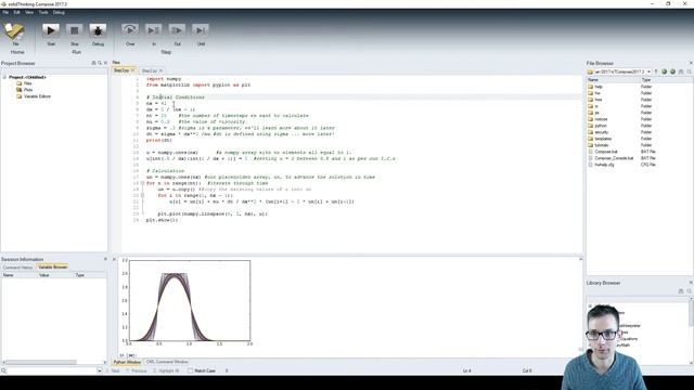 12 Steps to Navier-Stokes in Python: Step 3 Diffusion смотреть онлайн