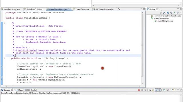 HOW TO CREATE A THREAD IN JAVA DEMO смотреть онлайн