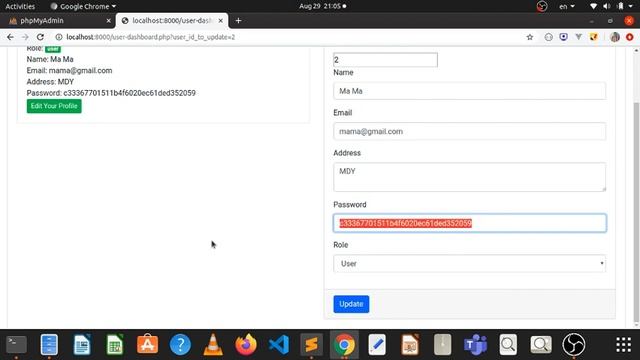 27 Update User(user dashboard) - PHP Myanmar Programming Tutorials смотреть онлайн
