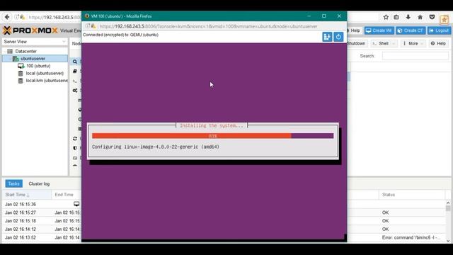Ubuntu Server 16.10 dan Proxmox ID смотреть онлайн