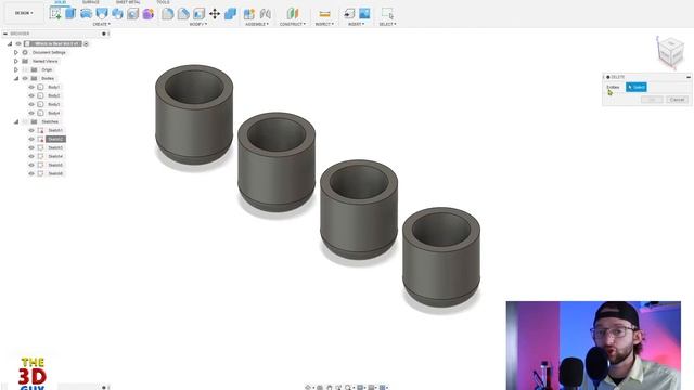 How to Delete in Fusion360 смотреть онлайн