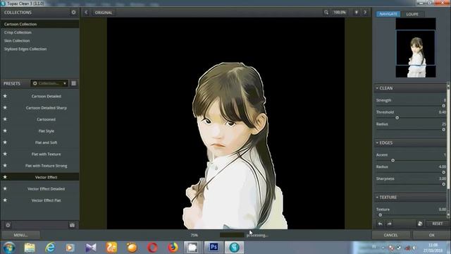 Tutorial Membuat Vector Menggunakan Plugin Topaz Clean - Photoshop Tutorial смотреть онлайн