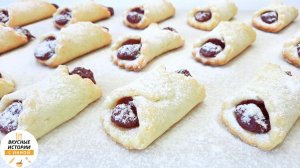 ТВОРОЖНОЕ ПЕЧЕНЬЕ С КЛУБНИКОЙ / нежное печенье с начинкой простой рецепт / творожная выпечка к чаю