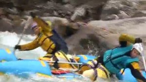 Сплав на катамаране по горным рекам Киргизии