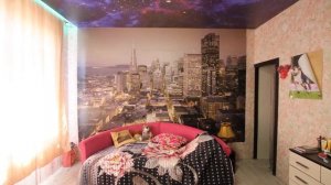 Натяжной потолок звездное небо, установка в доме д.Старково.