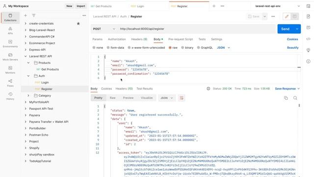 #06 Laravel REST API Development - Complete Authentication API - Register, Profile, Logout смотреть онлайн