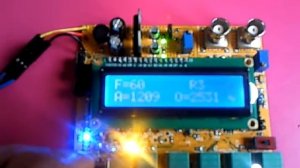 MAX038 signal generator controlled by Atmega328