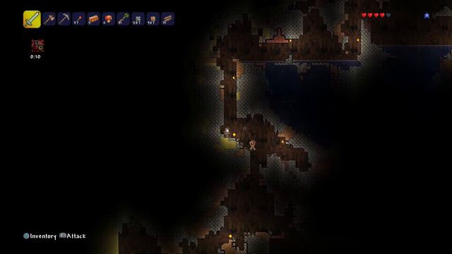 Terraria PS4 Co-Op! - Episode 6 - Underground House! смотреть онлайн