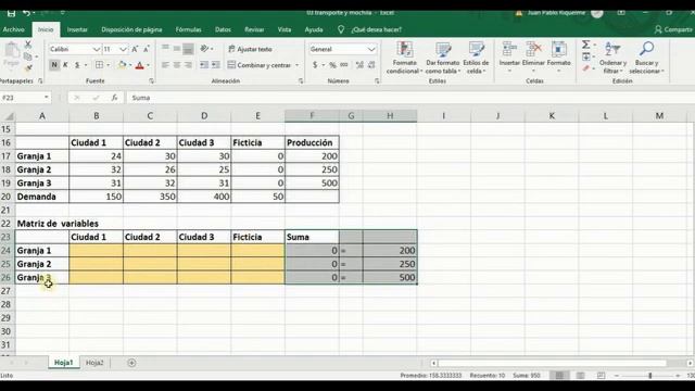 El Modelo de transporte. Ejemplo resuelto utilizando Excel Solver смотреть онлайн