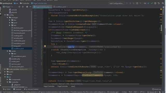 Symfony Workflow Event / Guard - Коммент публикация ч4 - ( #Symfony4 - Blog #60 ) смотреть онлайн
