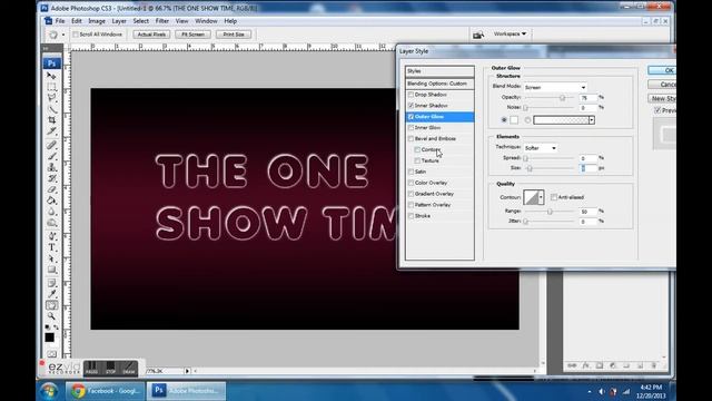 Text Glass Effect-Photoshop cs3 смотреть онлайн