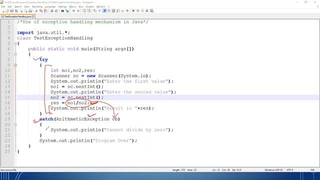 #24. Exception Handling in Java смотреть онлайн