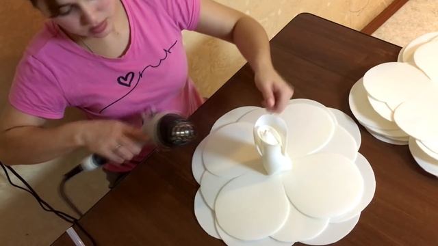 Ростовые цветы мастер-класс. Как сделать розу из изолона для фотозоны? смотреть онлайн