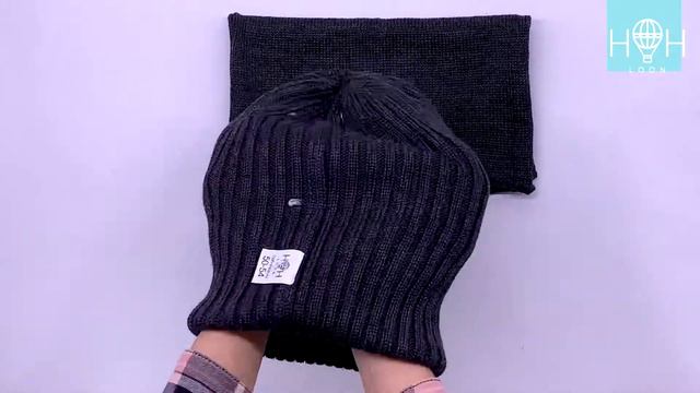 ВВ-104чрн Вязаная шапка с подворотом, черный смотреть онлайн