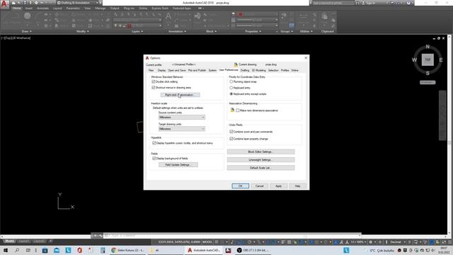 autocad ayarları options menüsü смотреть онлайн