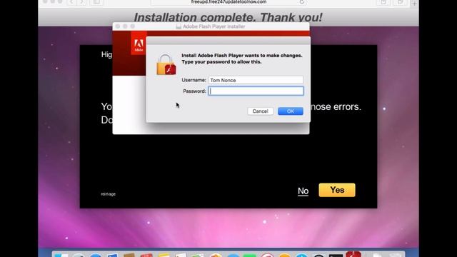 OS X Fake Flash Player Update Install смотреть онлайн