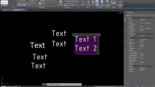 1.3.1 Autocad Text. Cum sa adaugi un text in autocad? смотреть онлайн