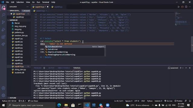 10. Sqlite3 database in Python смотреть онлайн