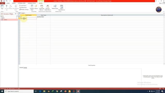 How to Create Table MS Access Part 1 смотреть онлайн