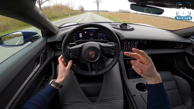 761HP Porsche Taycan Turbo S REVIEW On AUTOBAHN & ROAD By AutoTopNL