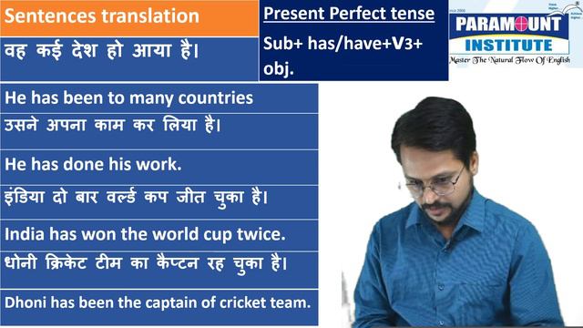 Sandeep Dubey - Lesson 6 - Present Perfect Tense | English Grammar|error detection| Translation смотреть онлайн