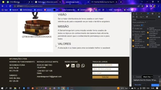 Livraria HTML CSS JS Bootstrap Json смотреть онлайн
