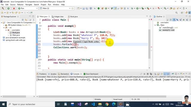 JAVA serie - lesson 2 : Comparable & Comparator смотреть онлайн