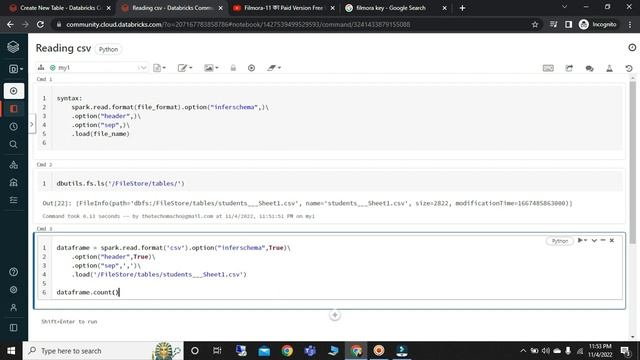 Reading CSV Files Using PySpark - DataBricks Tutorial смотреть онлайн