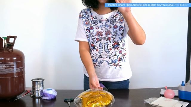Фольгированная цифра 5 в шаре Deco Bubbles ?: как сделать? смотреть онлайн