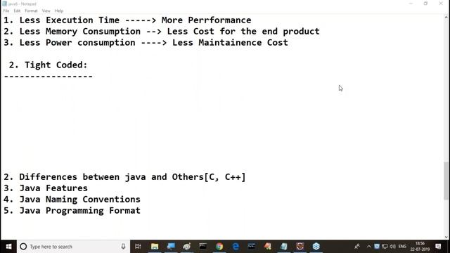 CORE JAVA Online Tutorials || Session - 3 || by Mr. Nagoor Babu On 22-07-2019 @ 6PM смотреть онлайн