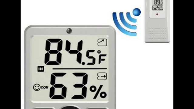 Big Digit 8-Channel Wireless Thermo-Hygrometer Display; outdoor thermometer hygrometer смотреть онлайн