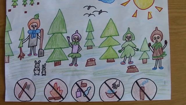 Выставка детских рисунков "Эколята - друзья и защитники Природы" смотреть онлайн