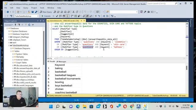 Over 500 ideas for your Cosmetics channel using SQL смотреть онлайн
