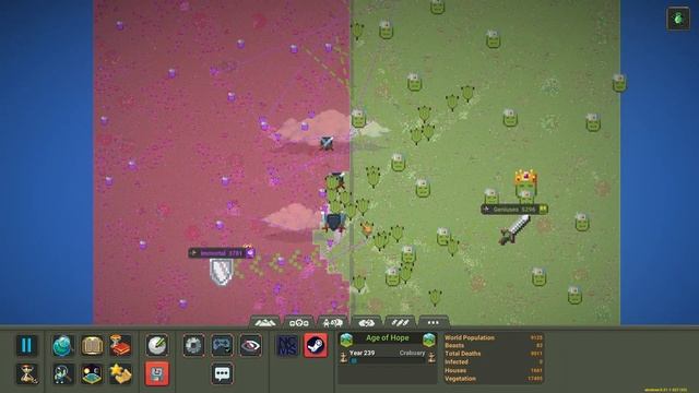 Can 100 Geniuses Beat 1 Immortal Demigod in WorldBox? смотреть онлайн