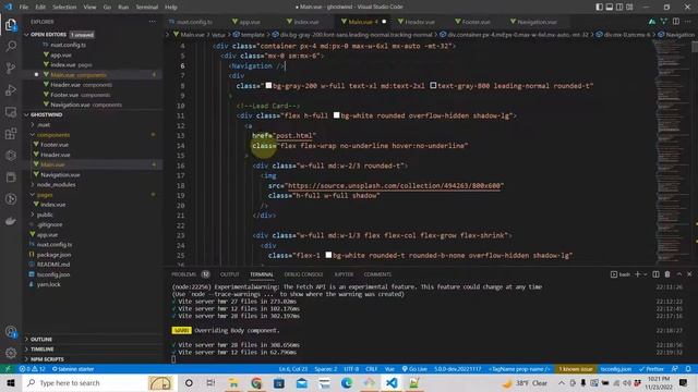 Nuxt 3 Tailwind Tutorial - Create Components - Part 3 смотреть онлайн