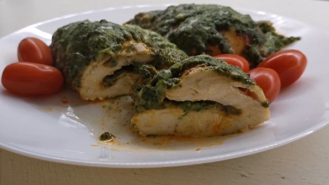 Супер Быстрый рецепт ужина! Куриная грудка со шпинатом! Chicken Breast With Spinach!