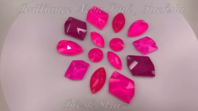 Brilliance Neon Electric Pink , Fuchsia ! Неоновые розовые электрик пришивные стразы люкс стекло смотреть онлайн
