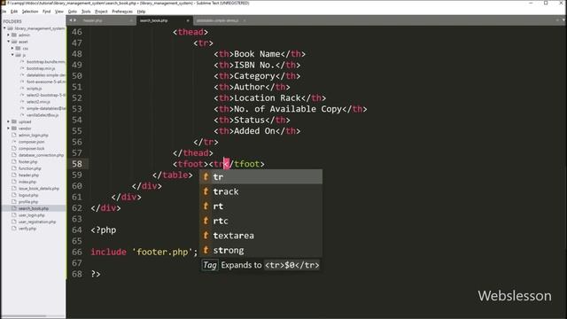 PHP Project On Library Management System - Create User Side Book Search Page - 27 смотреть онлайн