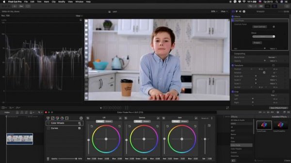 Как сделать цветокоррекцию в Final Cut Pro X ? Color finale